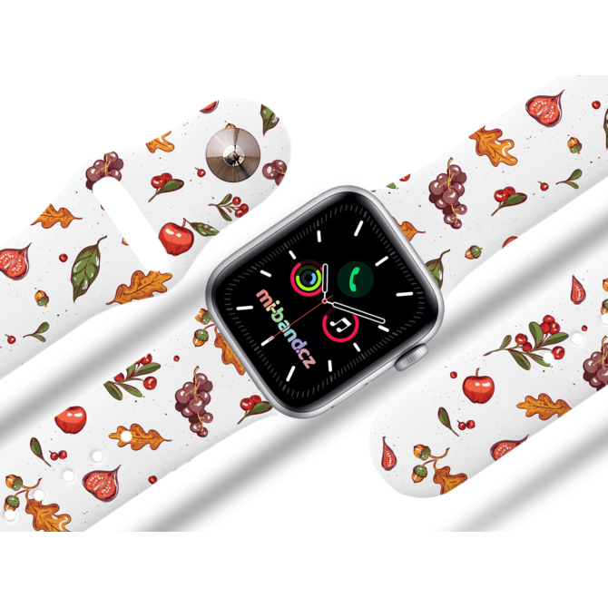 Apple watch řemínek Podzimní nadílka - Bílá - 38/40/41mm