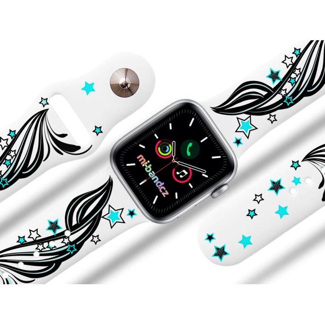 Apple watch řemínek Hvězdná vlna - Bílá - 38/40/41mm