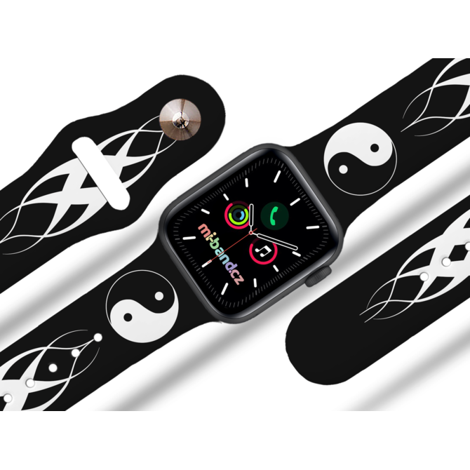 Apple watch řemínek Jin Jang - 38/40/41mm, barva pásku černá