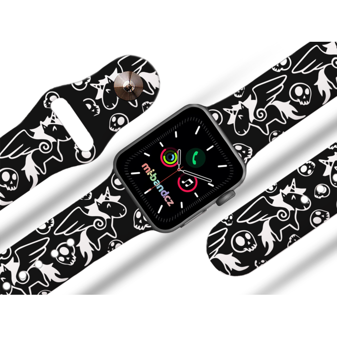 Apple watch řemínek Unicorn black - Černá - 38/40/41mm