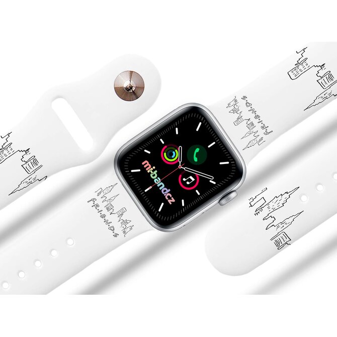 Apple watch řemínek Friends 11 - 38/40/41mm, barva pásku bílá