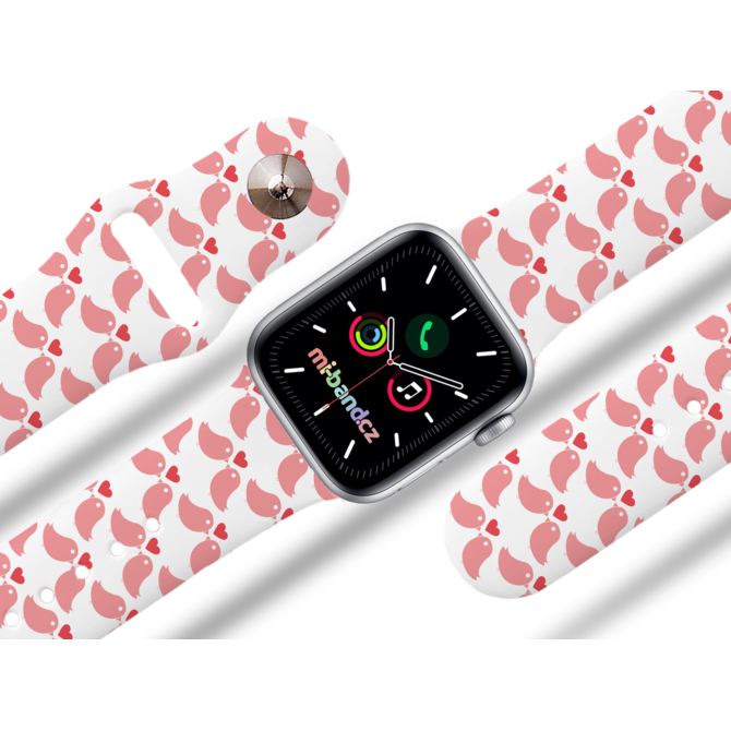 Apple watch řemínek Ptáčci se srdíčkem - 38/40/41mm