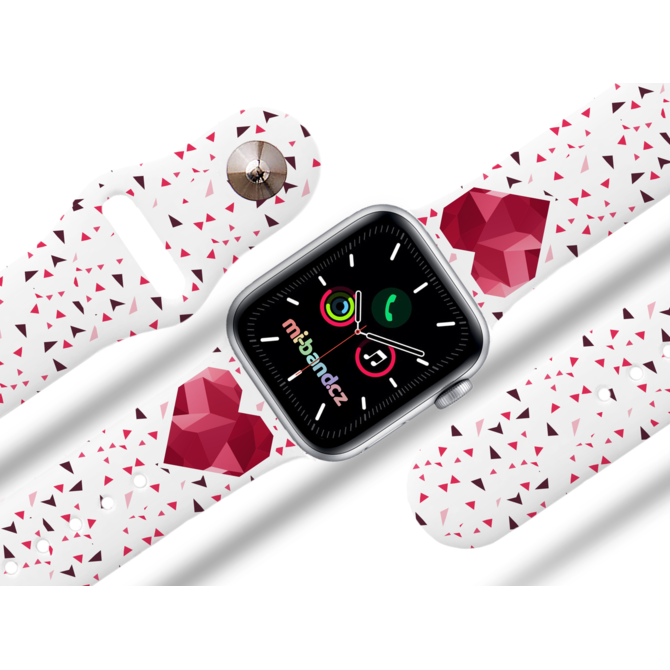 Apple watch řemínek Srdce s trojúhelníky - 38/40/41mm