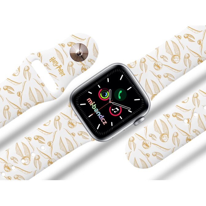 Apple watch řemínek Harry Potter - Zlatonky - 38/40/41mm, barva pásku bílá