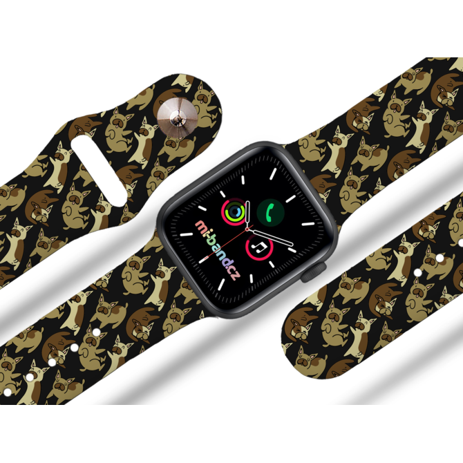 Apple watch řemínek Buldoci - Černá - 38/40/41mm