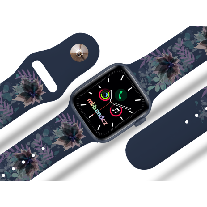 Apple watch řemínek Vodova kytka - 38/40/41mm, barva pásku modrá