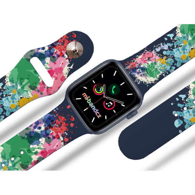 Apple watch řemínek Jelen v abstrakci - Modrá - 38/40/41mm