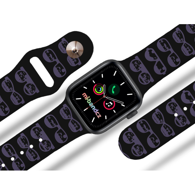 Apple watch řemínek Brýle - 38/40/41mm, barva pásku černá