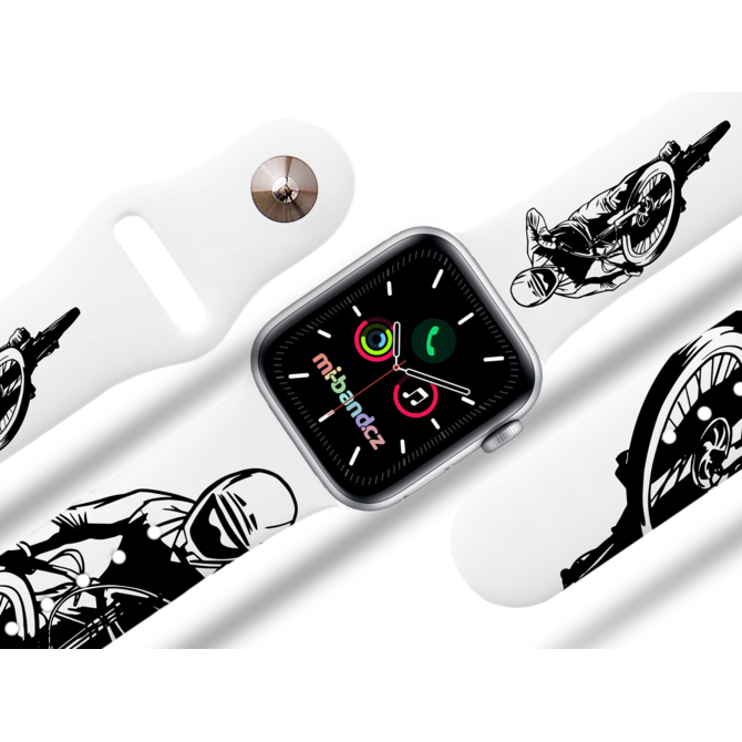 Apple watch řemínek MTB sjezdy - 38/40/41mm, barva pásku bílá