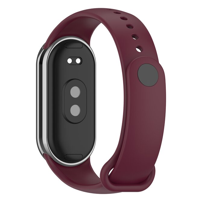 Jednobarevný náhradní náramek Mi Band 8 - Vínová -