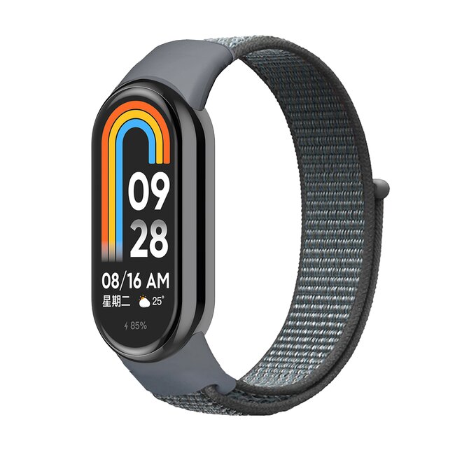 Náhradní náramek SportNylon Mi band 8 - Šedo-modrá -