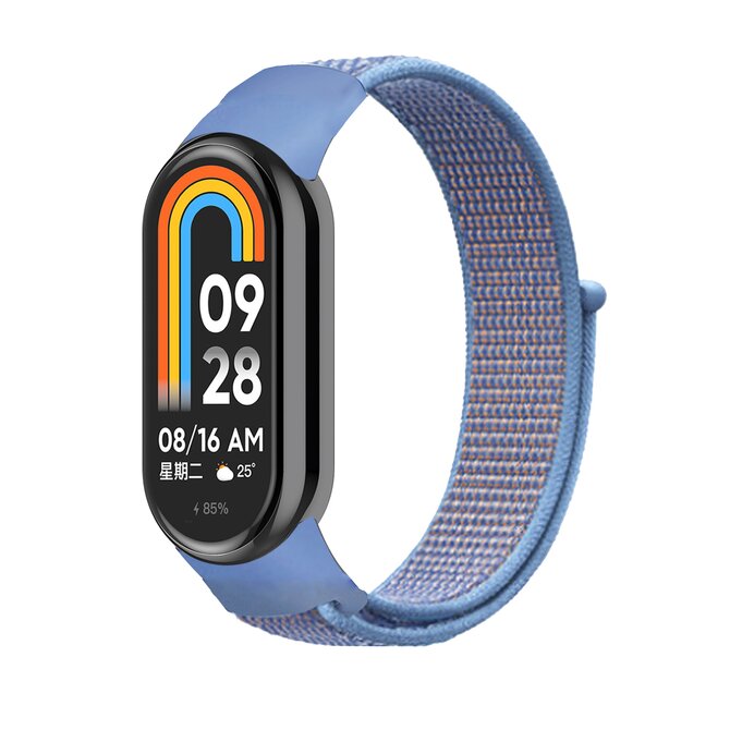 Náhradní náramek SportNylon Mi band 8 - Modro-Oranžová -