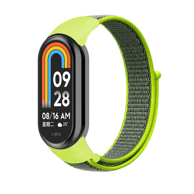 Náhradní náramek SportNylon Mi band 8 - Jablečno-Šedá -