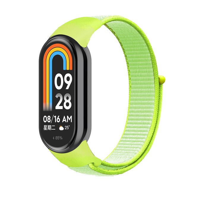 Náhradní náramek SportNylon Mi band 8 - Světle žluto-zelená -