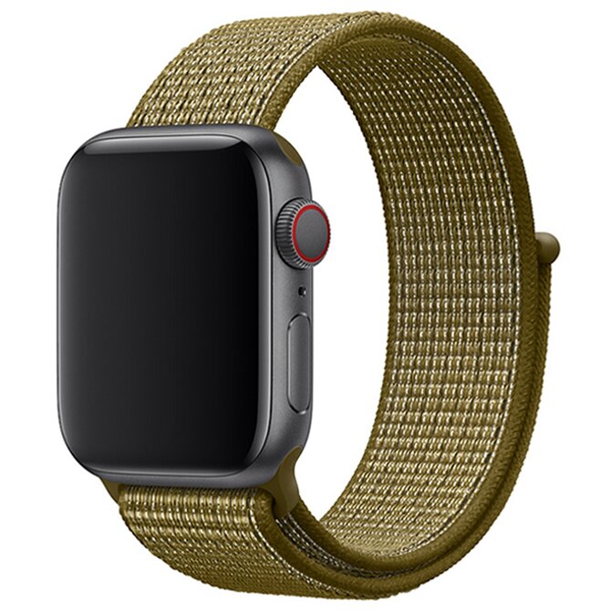 Nylonový řemínek pro Apple Watch 38/40/41mm - Armádně Zelená - -