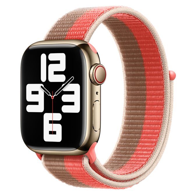 Nylonový řemínek pro Apple Watch 38/40/41mm - Růžovo-hnědá - -