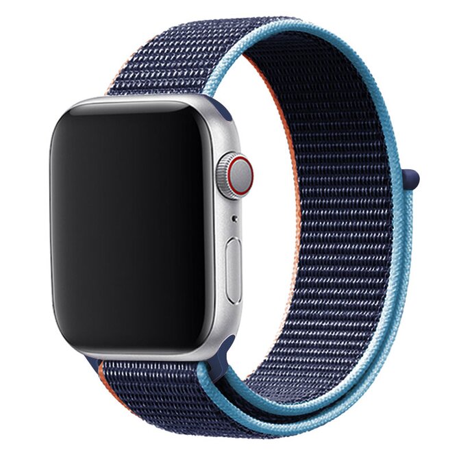 Nylonový řemínek pro Apple Watch 42/44/45/49 - Modrá - -