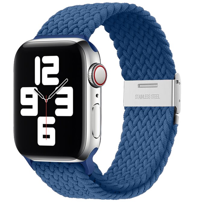 Pletený řemínek pro Apple Watch 38/40/41mm - Modrý - -