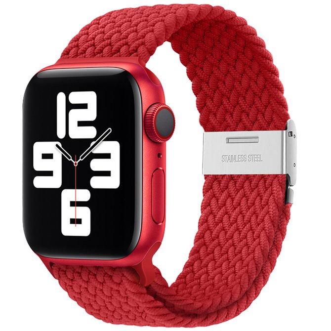 Pletený řemínek pro Apple Watch 38/40/41mm - Červený - -