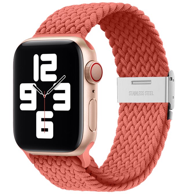 Pletený řemínek pro Apple Watch 38/40/41mm - Broskvový - -