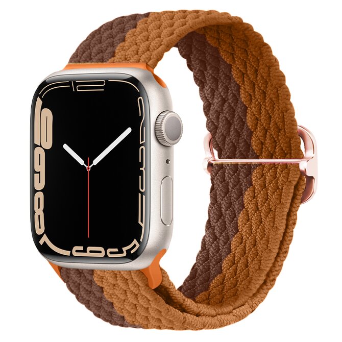 Pletený řemínek se sponou pro Apple Watch 38/40/41mm - Odstíny hnědé - -