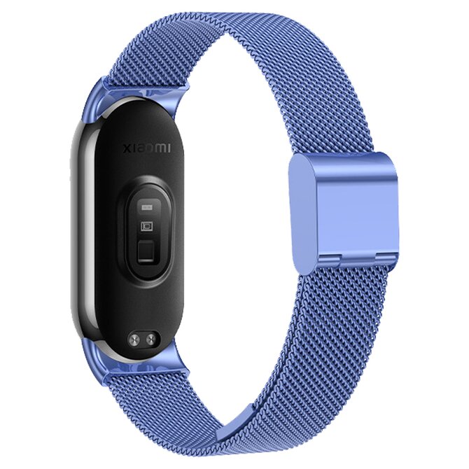 Milánský tah celokovový náhradní náramek Mi band 8 - modrý -