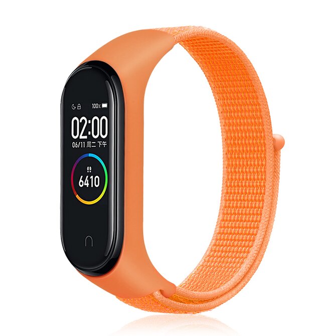 Náhradní náramek Mi band 3/4/5/6/7 SportNylon - Oranžová -