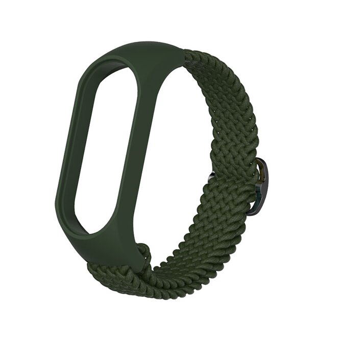 Pletený náhradní náramek Mi Band 5/6/7 - khaki -