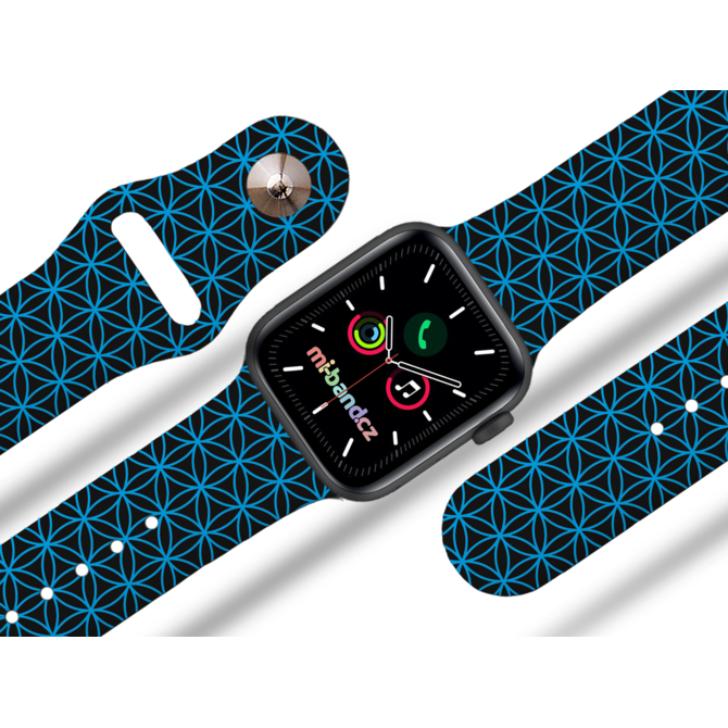 Apple watch řemínek Geometrie modrá - 38/40/41mm