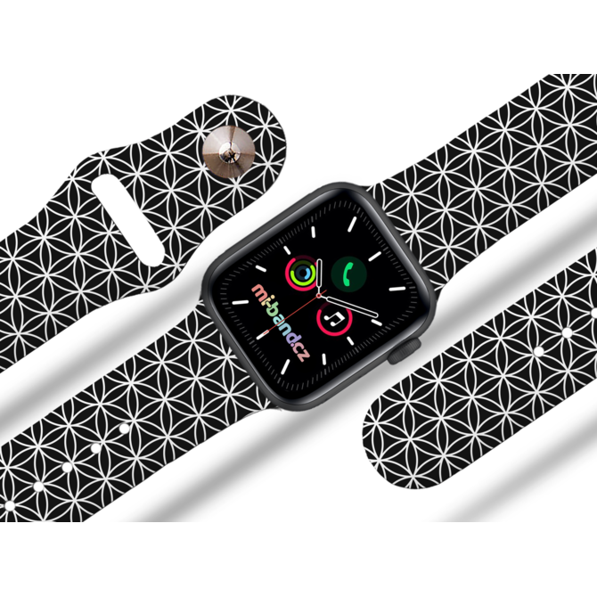 Apple watch řemínek Geometrie šedá - 38/40/41mm