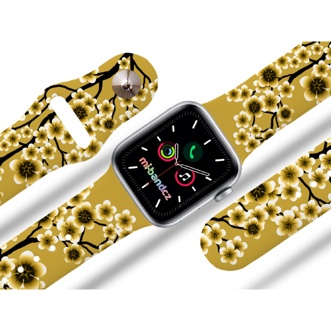 Apple watch řemínek Sakura zlatá - 38/40/41mm