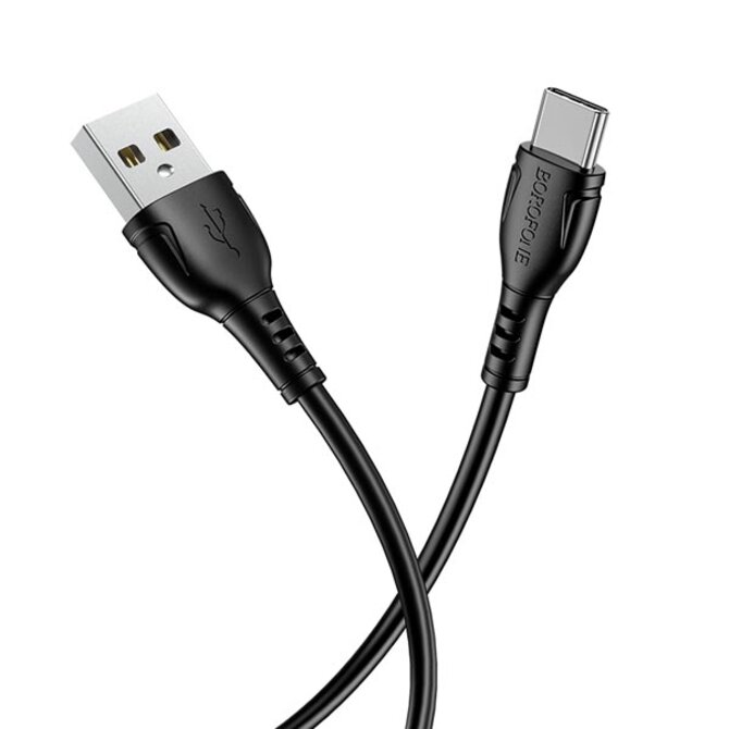 Data kabel BOROFONE BX51 , USB na USB-C, 3A, 1m, černý