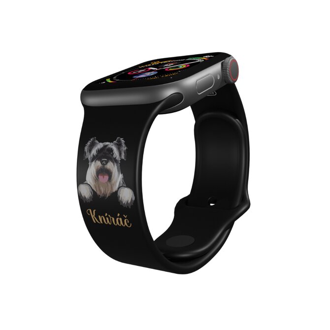 Apple watch řemínek Knírač - 38/40/41mm, barva pásku bílá