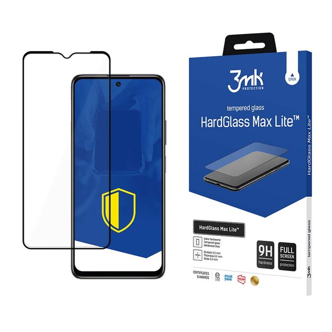 tvrzené sklo HardGlass Max Lite pro POCO M4 5G, černá