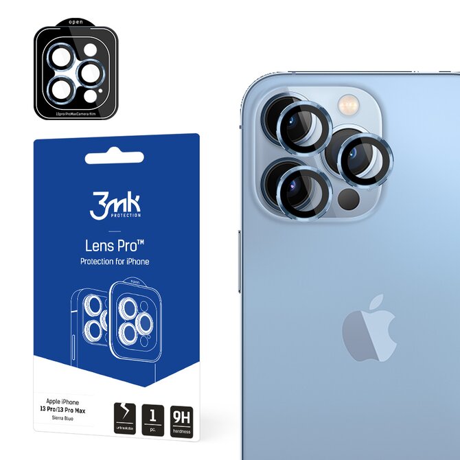 ochrana kamery Lens Protection Pro pro Apple iPhone 13 Pro / iPhone 13 Pro Max, Sierra Blue