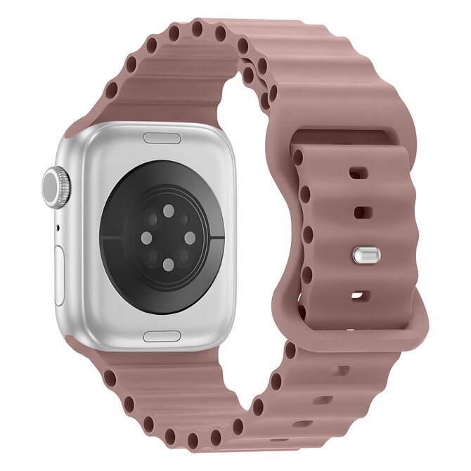 Vroubkovaný řemínek pro Apple Watch 38/40/41mm - Švestkový - -