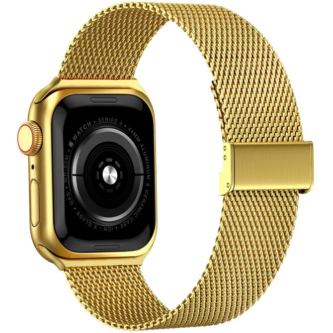 Milánský tah s přezkou pro Apple Watch 38/40/41mm - Zlatá - -