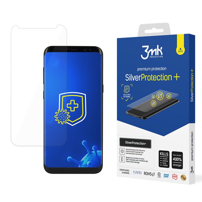 ochranná fólie SilverProtection+ pro Samsung Galaxy S8+ (SM-G955), antimikrobiální