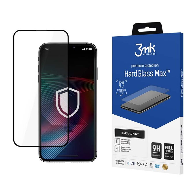 tvrzené sklo HardGlass MAX pro Apple iPhone 14, černá