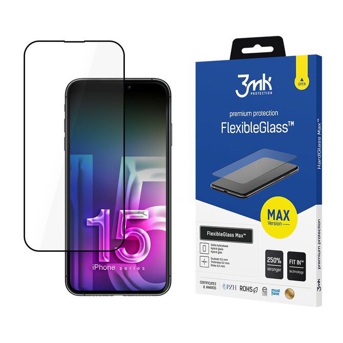 hybridní sklo FlexibleGlass Max pro Apple iPhone 15 Plus