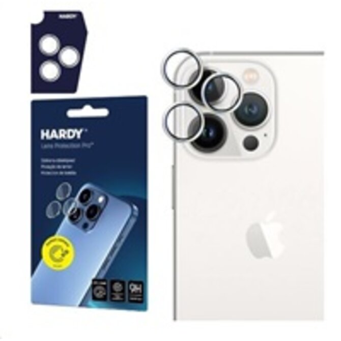 ochrana kamery HARDY Lens Protection Pro pro iPhone 13 Pro/13 Pro Max Silver