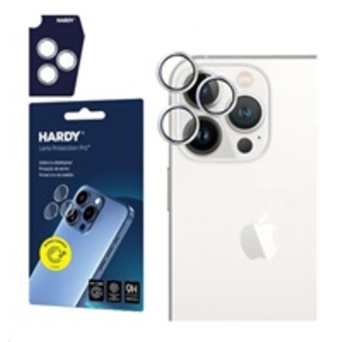 ochrana kamery HARDY Lens Protection Pro pro iPhone 14 Pro/14 Pro Max Silver