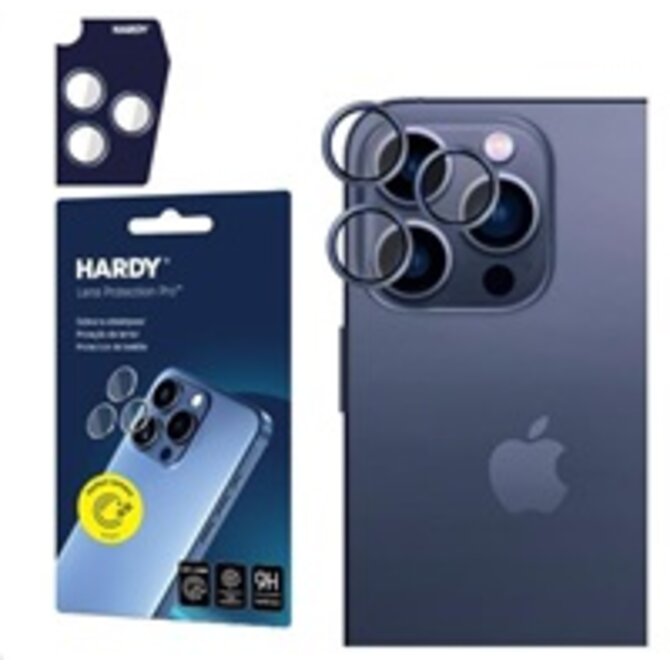 ochrana kamery HARDY Lens Protection Pro pro iPhone 15 Pro Blue