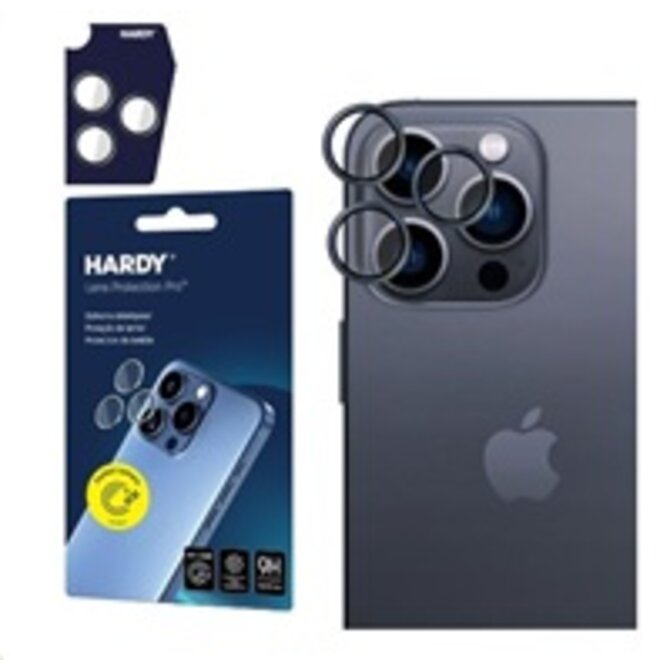 ochrana kamery HARDY Lens Protection Pro pro iPhone 15 Pro Max Black