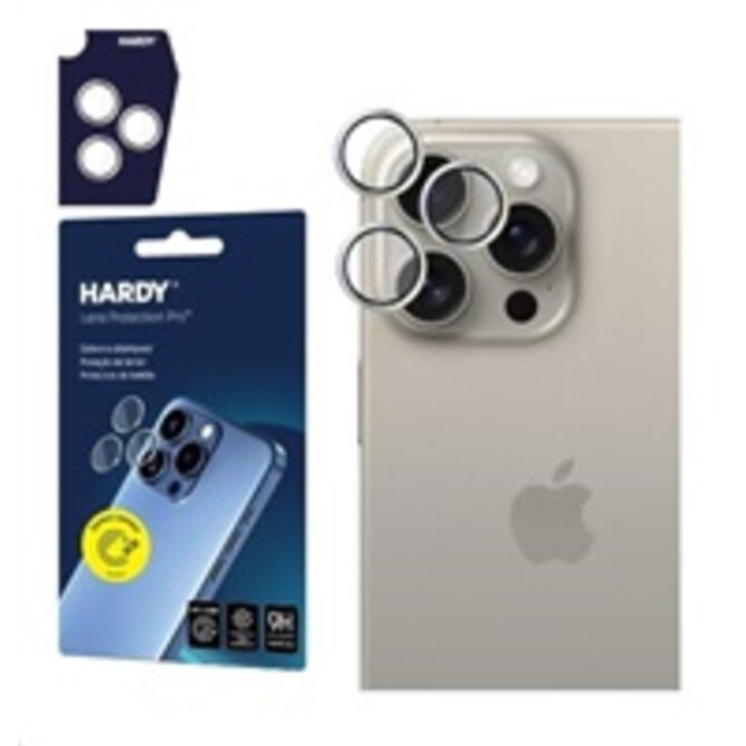 ochrana kamery HARDY Lens Protection Pro pro iPhone 15 Pro Natural