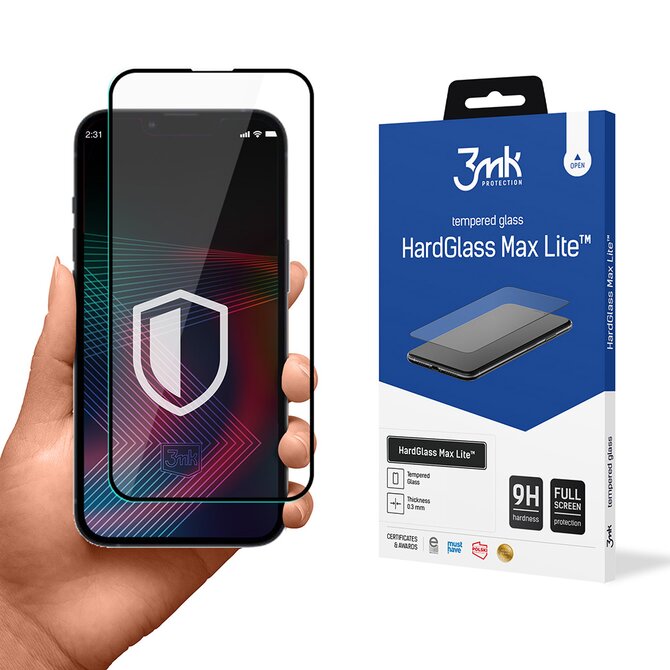 tvrzené sklo HardGlass Max Lite pro Apple iPhone 14 Pro, černá