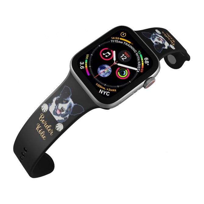 Apple watch řemínek Border kolie - 38/40/41mm, barva pásku černá