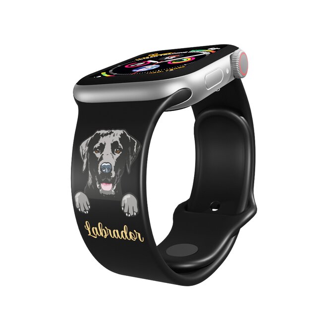 Apple watch řemínek Labradorský retrívr - 38/40/41mm, barva pásku černá