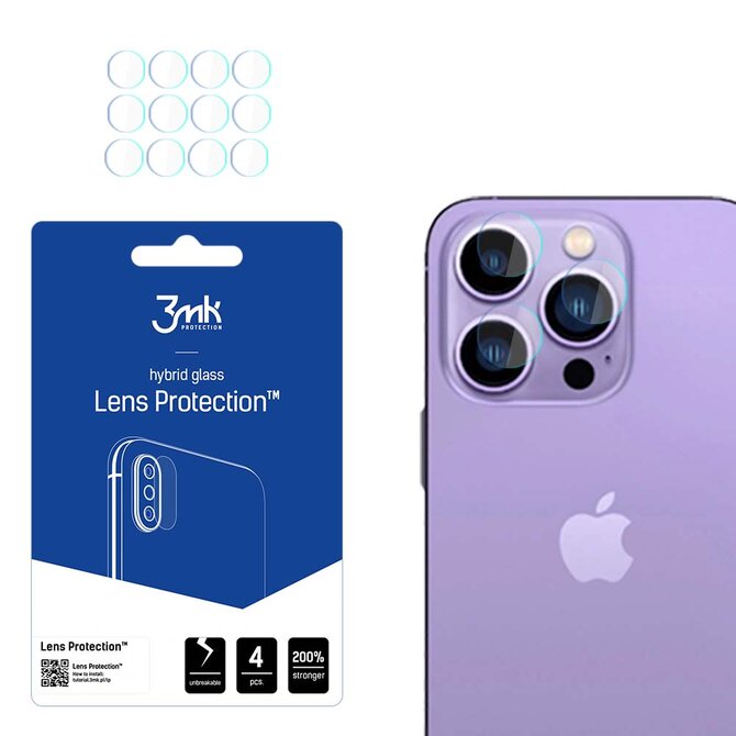 ochrana kamery Lens Protection pro Apple iPhone 14 Pro / iPhone 14 Pro Max (4ks)