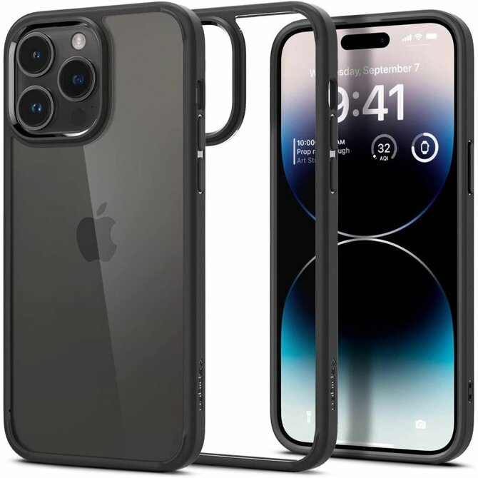 Kryt  Ultra Hybrid ACS08125 do Apple iPhone 16 Pro , barva matná černá